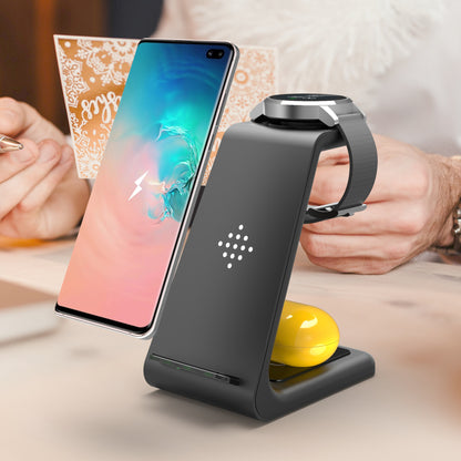 3 in 1 Fast Charging Station Wireless Charger Phone Stand