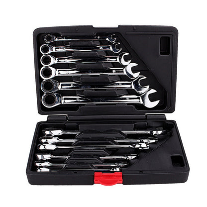 Buy 12pcs Fixed Spanners Ratchet Wrench Kit High Torque Tool Set