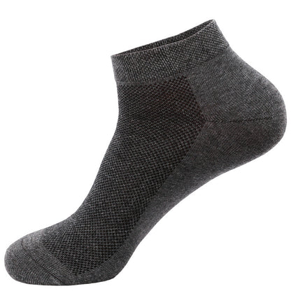 Men's Breathable Cotton Low-Cut Socks Summer Daily Comfort