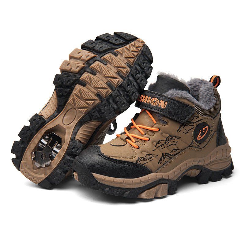 Children's Cotton Shoes Boys Two Cotton Large Cotton Shoes