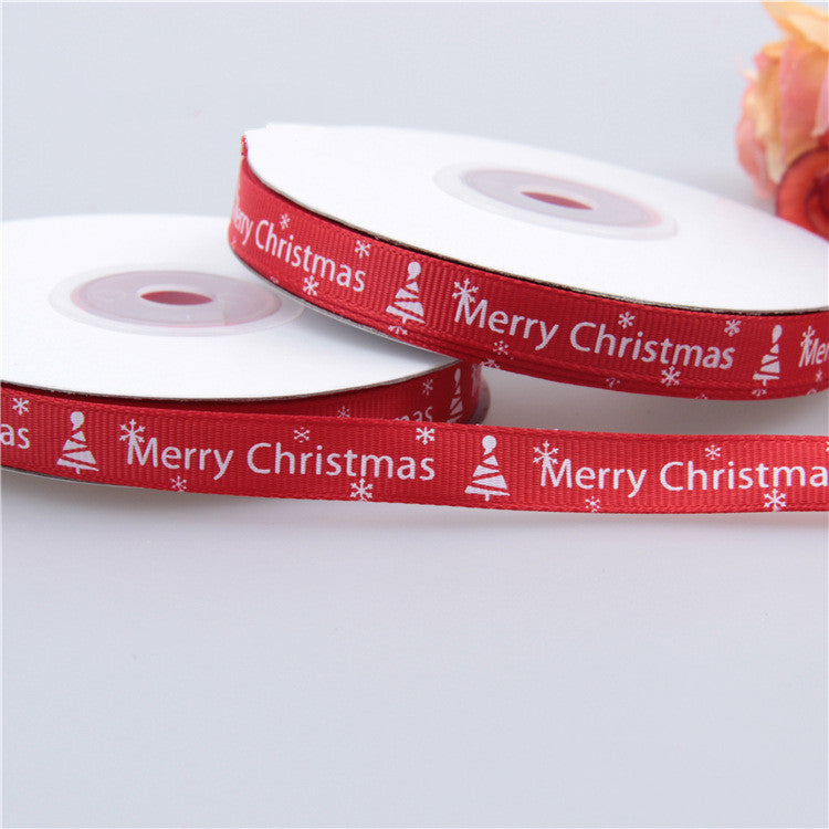 Buy Christmas Ribbon 1CM Threaded Small Roll for Crafts