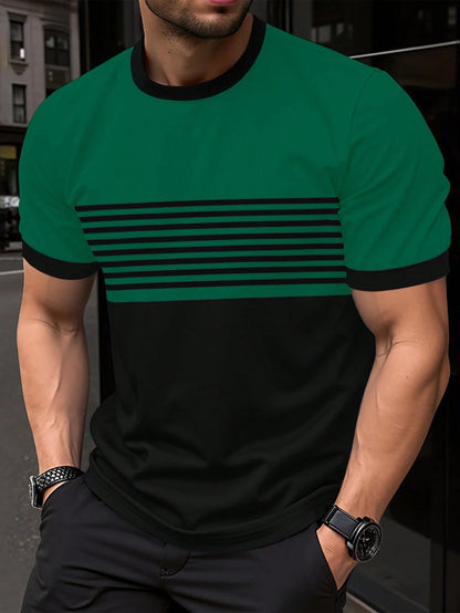 Buy Men’s Crew Neck Casual Shirt – Minimalist Short Sleeve
