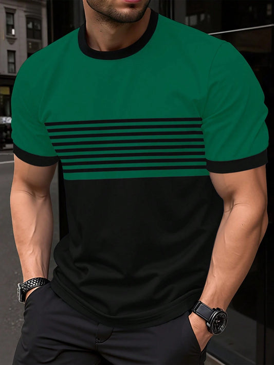 Buy Men’s Crew Neck Casual Shirt – Minimalist Short Sleeve