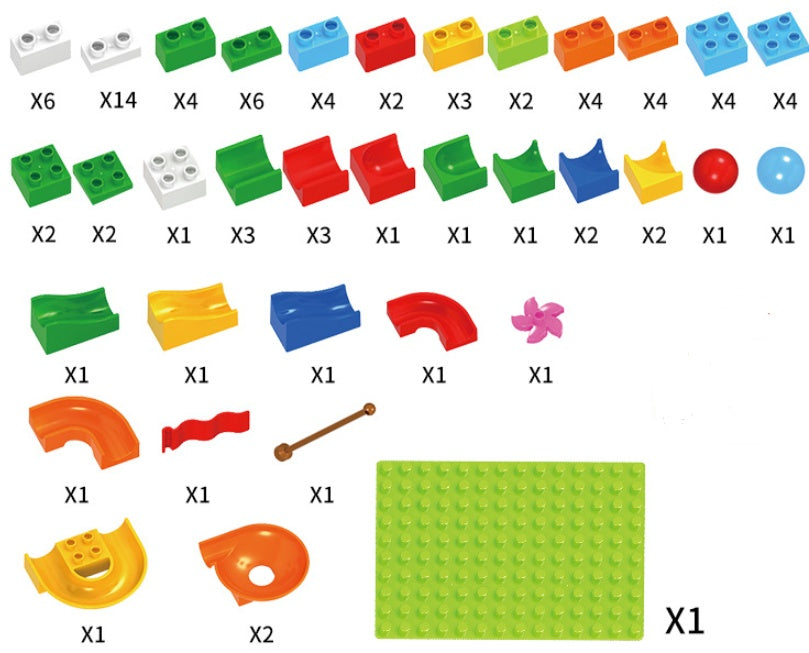 Track Building Blocks for Kids Learning & Fun Play
