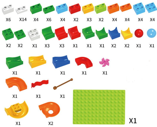 Track Building Blocks for Kids Learning & Fun Play