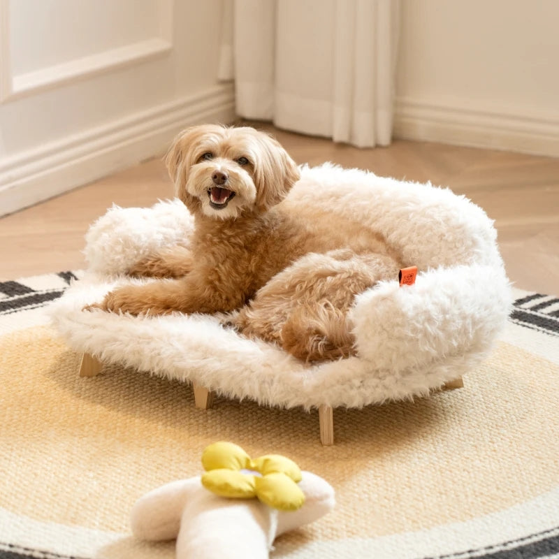 Buy Luxury Cat Bed – Wooden Pet Bed for Small & Medium Dogs & Cats