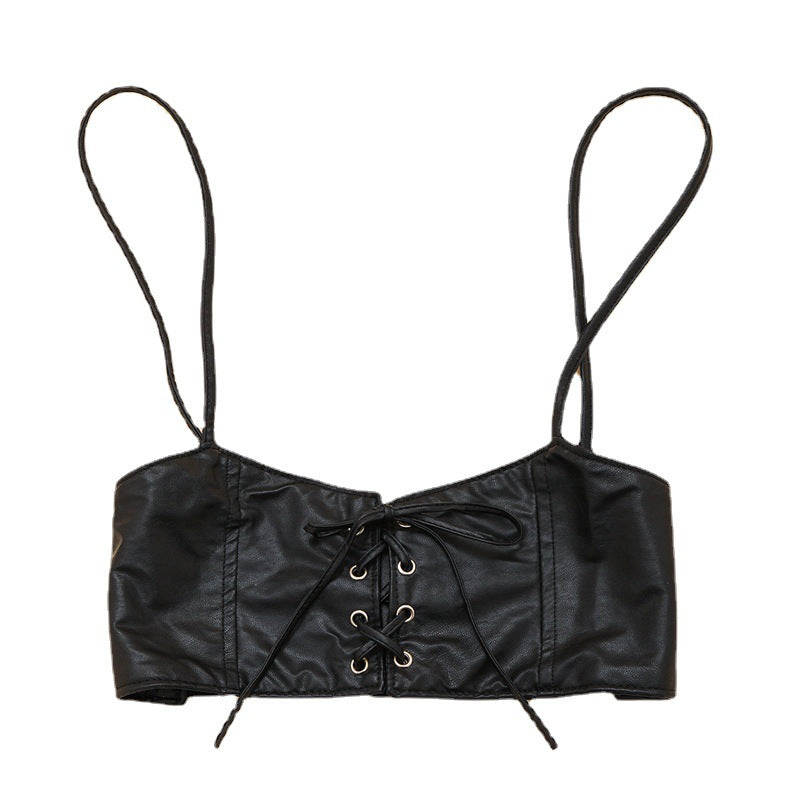 Fashionable Womens PU Leather Vest Belt With Elastic Fit