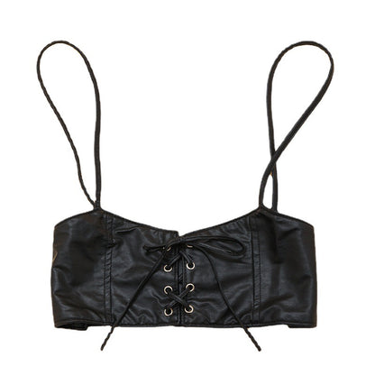 Fashionable Womens PU Leather Vest Belt With Elastic Fit