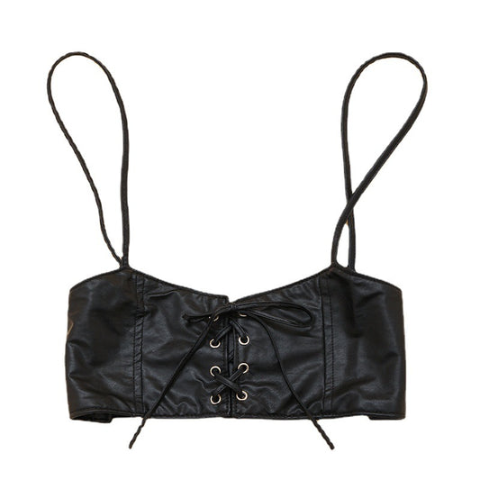 Fashionable Womens PU Leather Vest Belt With Elastic Fit