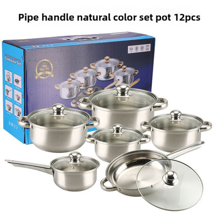 Premium Stainless Steel Cookware Kitchen Pots and Pans Set