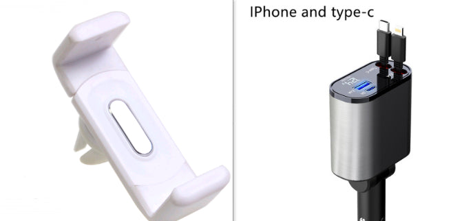 Metal Car Charger 100W Fast USB & TYPE-C Adapter for Your Car
