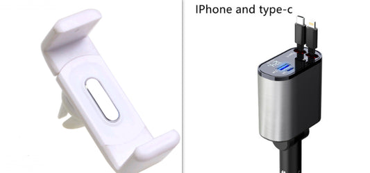 Metal Car Charger 100W Fast USB & TYPE-C Adapter for Your Car