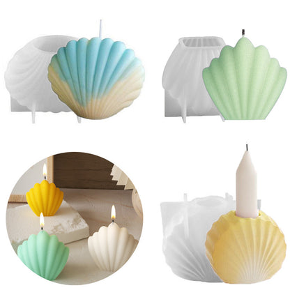 Shell Silicone Mold for DIY Candles and Coastal Craft Decor