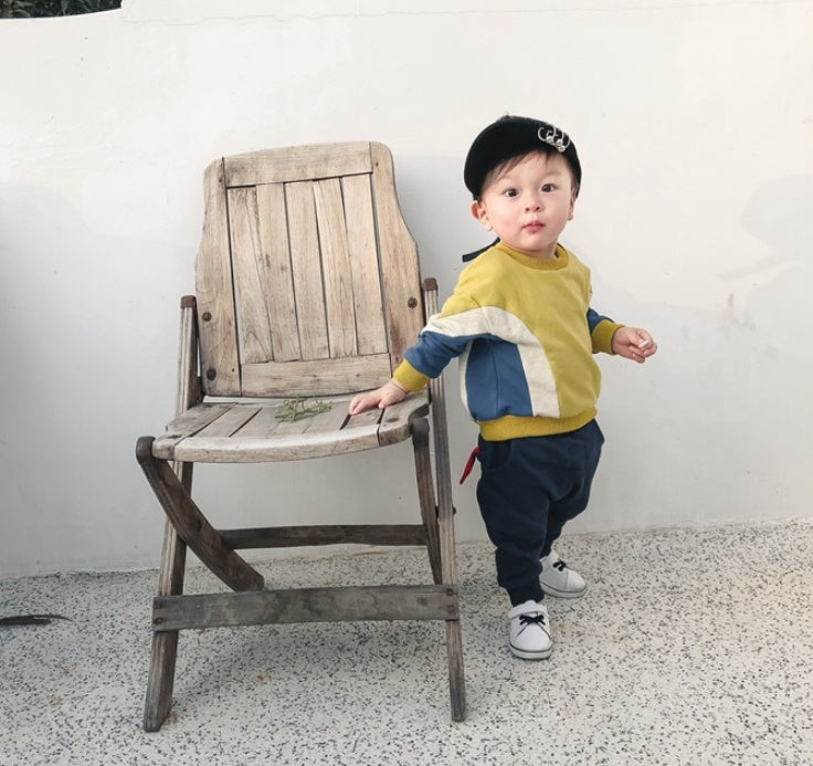 Boys Casual Pants Autumn Cartoon Design Korean Sweatpants