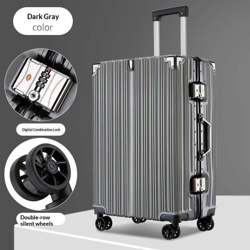 24 Inch Aluminum Frame Trolley Case Large Capacity Bag