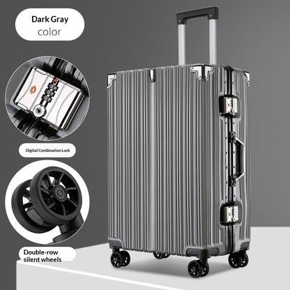 24 Inch Aluminum Frame Trolley Case Large Capacity Bag