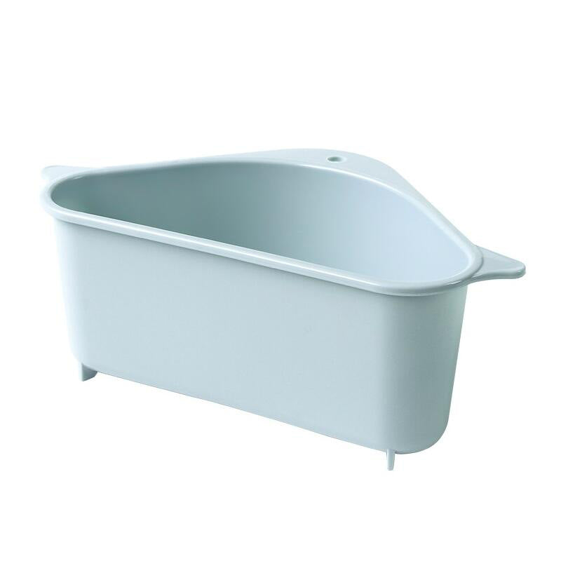Buy Triangle Kitchen Sink Drain Storage Rack with Sponge Basket