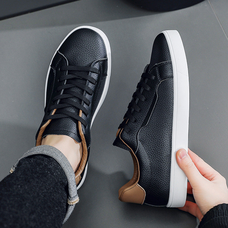 Buy Spring New Mens White Sneakers With A Low-cut Design | Comfort