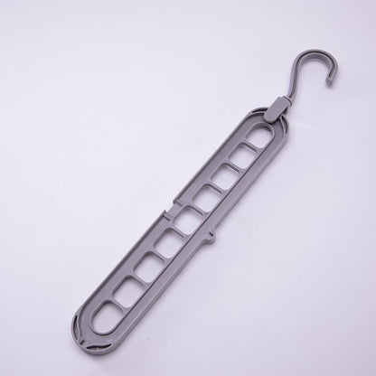 9-Hole Foldable Plastic Clothes Hanger