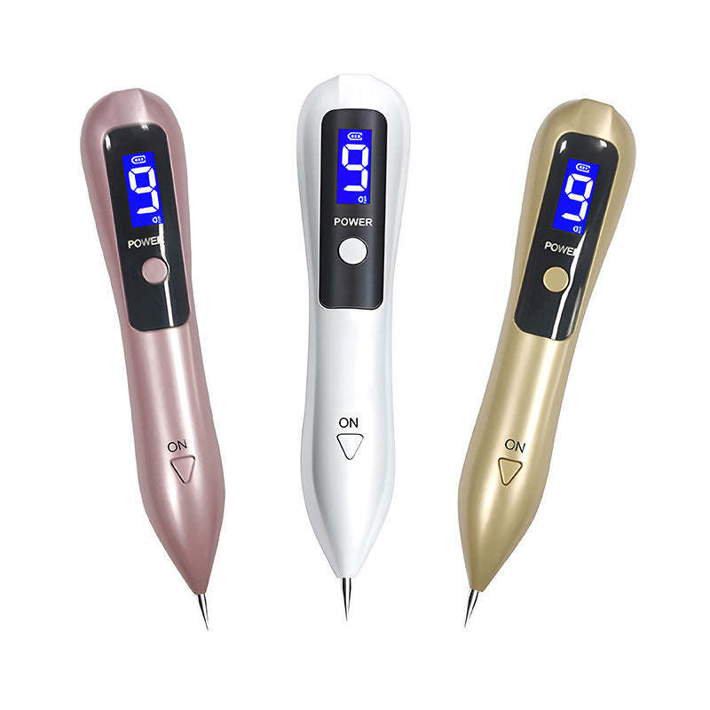 9-Speed Adjustable Mole Removal Pen with LED Light
