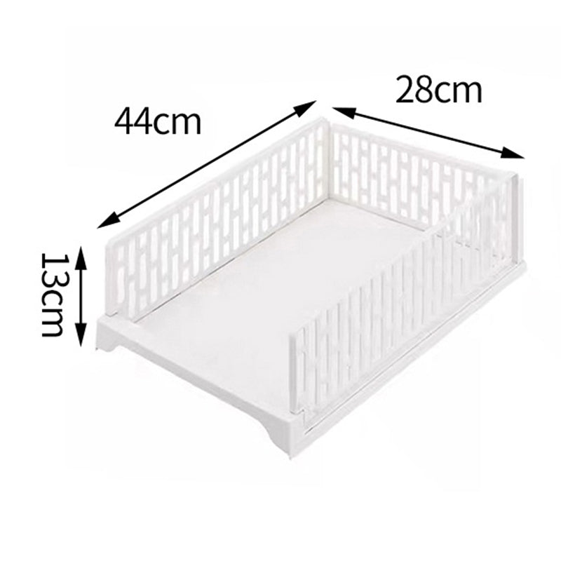 Wardrobe Storage Box  Layered Partition Organizer for Clothes