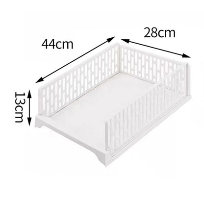 Wardrobe Storage Box  Layered Partition Organizer for Clothes