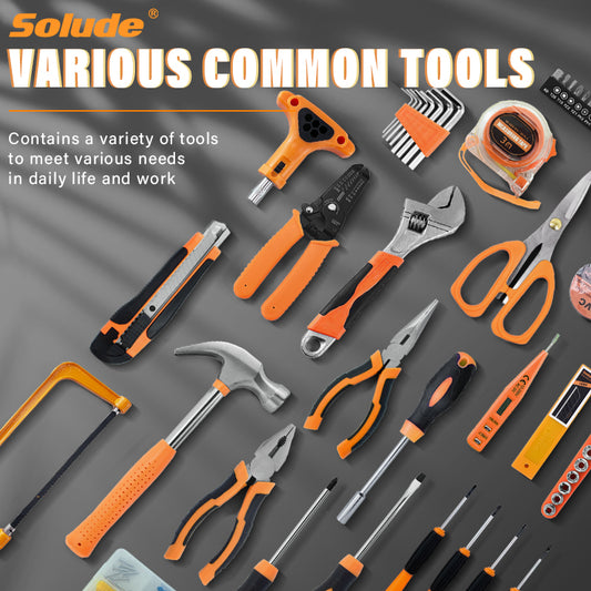 59-Piece Tool Set – Durable Tools for DIY & Household Use