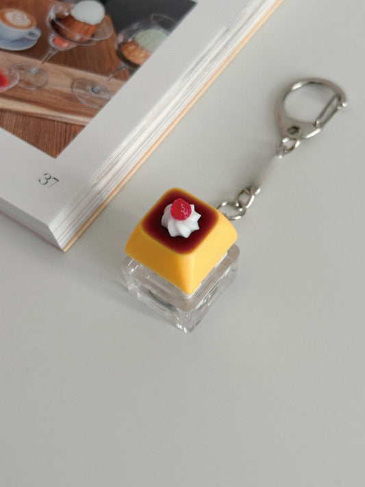 Korean-Style Instagram Cute Pudding Keychain Trendy Accessory