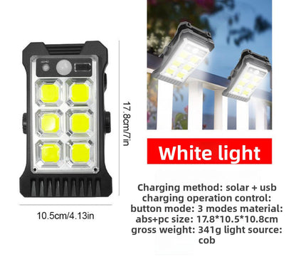 Motion Sensor Outdoor Wall Light with Solar Power System Design