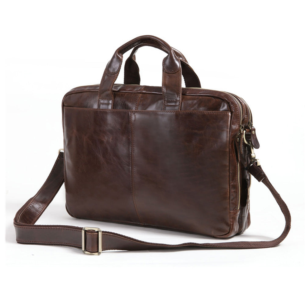 New Men’s Cowhide Briefcase Business Laptop & Computer Bag