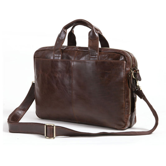 New Men’s Cowhide Briefcase Business Laptop & Computer Bag