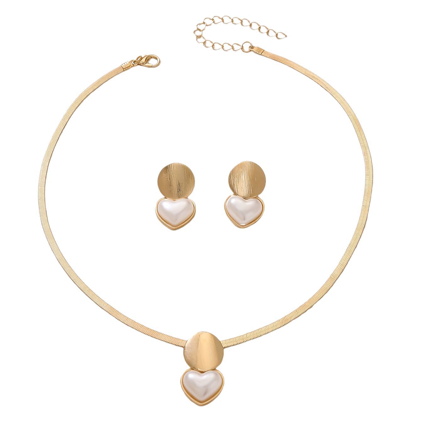 Buy Creative Heart-Shaped Round Pendant Necklace for Women