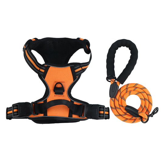 Reflective Dog Harness and Leash for Dogs Daily Walking Use