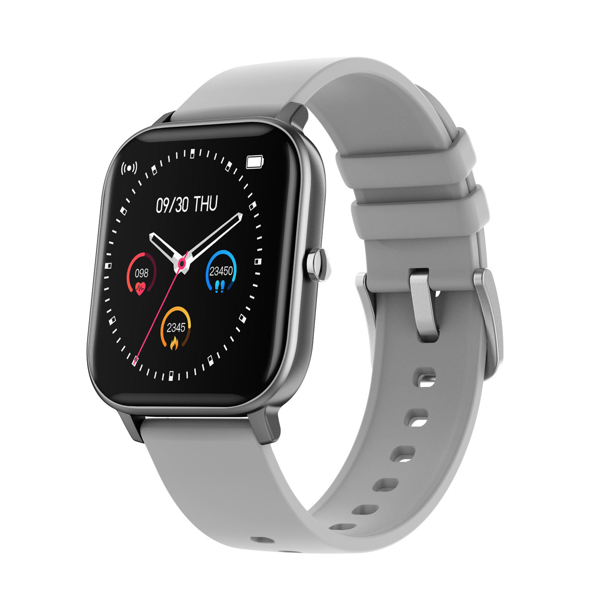 Touch Smartwatch Bracelet With Heart Rate And Blood Pressure Monitoring