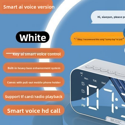 Smart Bluetooth Audio Alarm Clock with Modern Features
