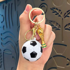 Black White Soccer Ball Gold Cup