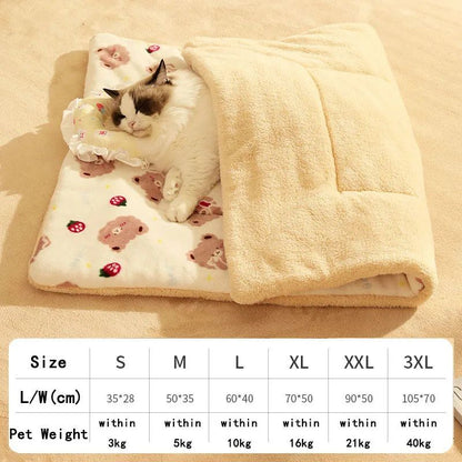 Autumn Winter Dog Litter Blankets Keep Small Dogs Warm Cozy