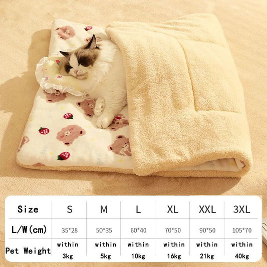 Autumn Winter Dog Litter Blankets Keep Small Dogs Warm Cozy