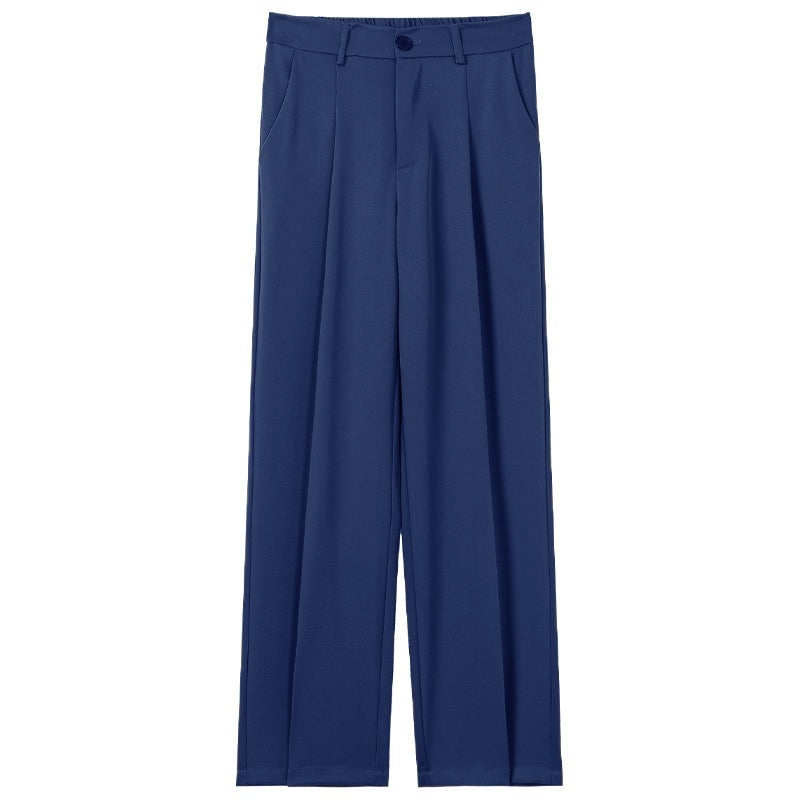 Buy Men’s Casual Draped Straight Suit Pants Online