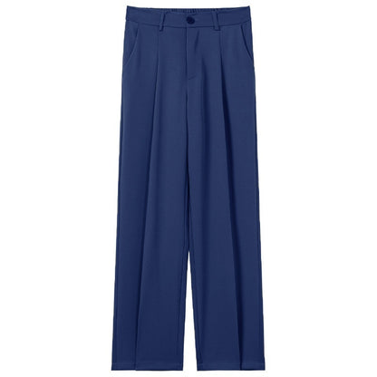 Buy Men’s Casual Draped Straight Suit Pants Online