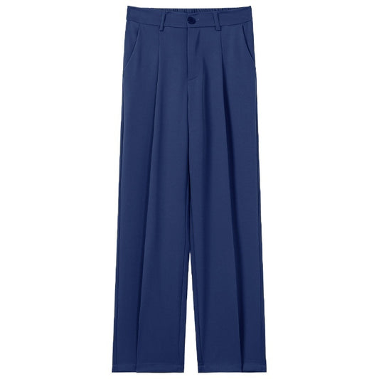 Buy Men’s Casual Draped Straight Suit Pants Online