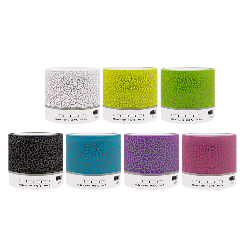 Mini Bluetooth Speaker with LED Light and Wireless Sound