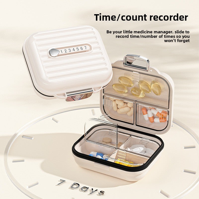 Weekly Pill Organizer with 21 Compartments for Travel & Home