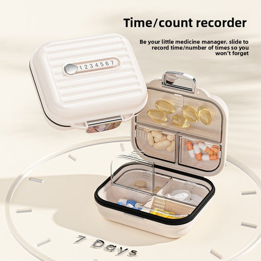 Weekly Pill Organizer with 21 Compartments for Travel & Home