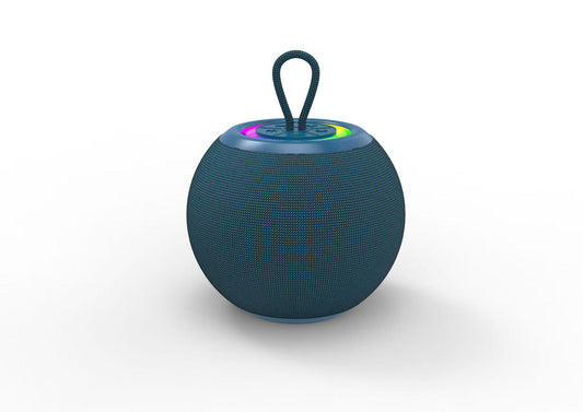 Portable Bluetooth Speaker with Fabric Design and RGB Light
