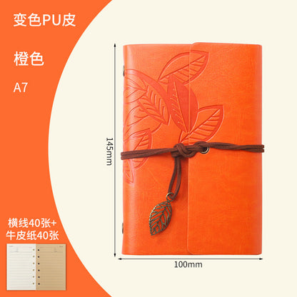 Creative Vintage Leaves Travel Diary Notebook Stationery