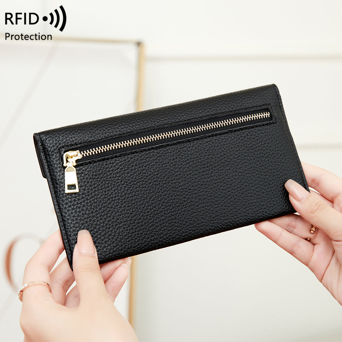 RFID Anti-Theft Women’s Wallet New Stylish Security Wallet
