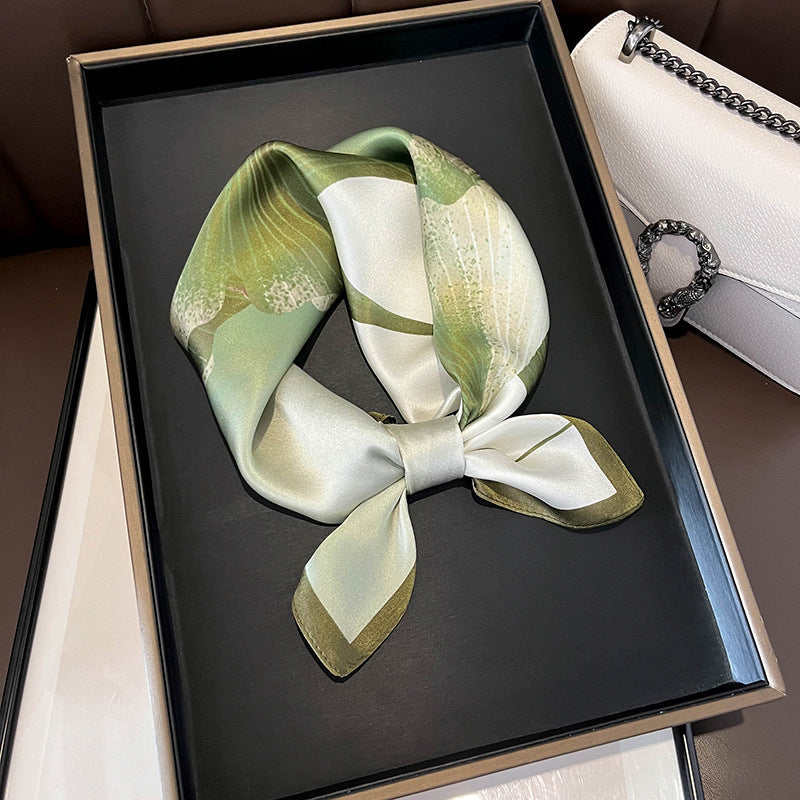 Buy Beige Silk Square Scarf for Women Versatile & Easy to Style