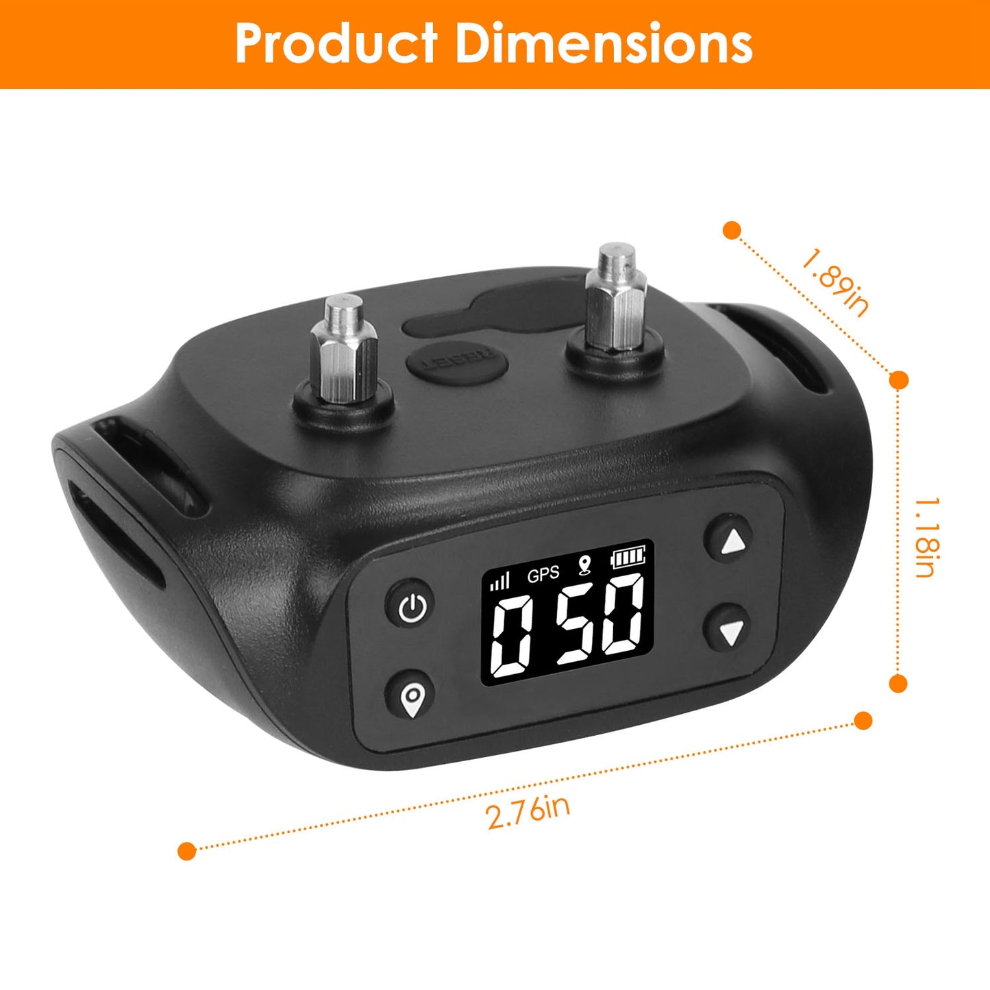 2-in-1 Dog GPS Fence Tracker Wireless Collar 32–2887FT Range