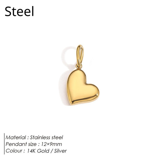 Stainless Steel Necklace Ring Earrings Set with Diamonds